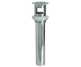 20 Hole Brass Lavatory Grid Drain - 6" Tailpiece with Overflow